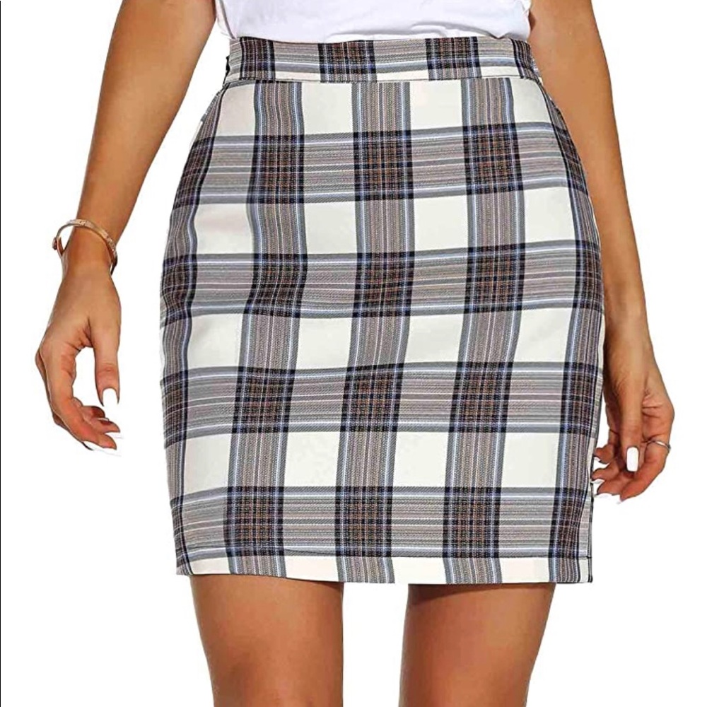 Women’s Casual Plaid Mini Skirt